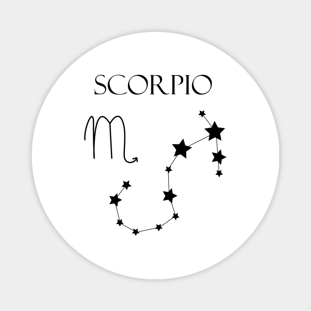 Scorpio Zodiac Horoscope Constellation Sign Magnet by MikaelSh